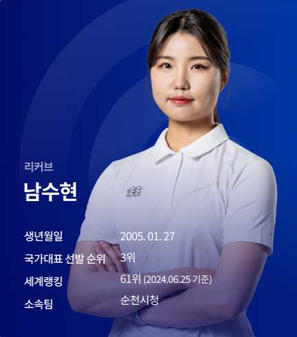 파리올림픽 양궁 여자 명단 선수 남수현