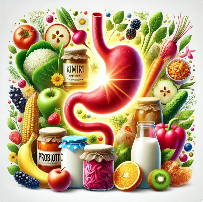 장 건강과 피부 면역 관련 사진