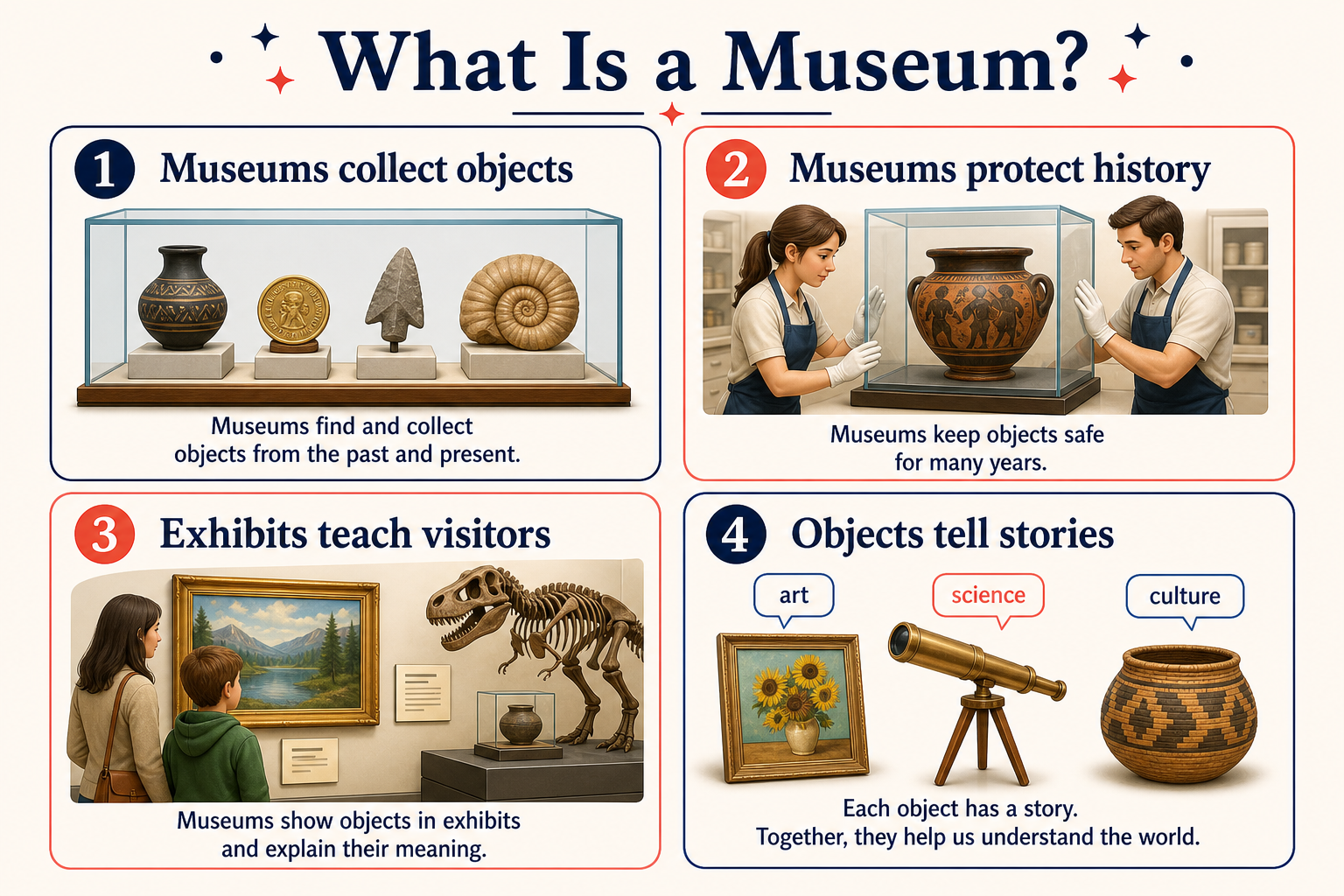 Infographic explaining what a museum is