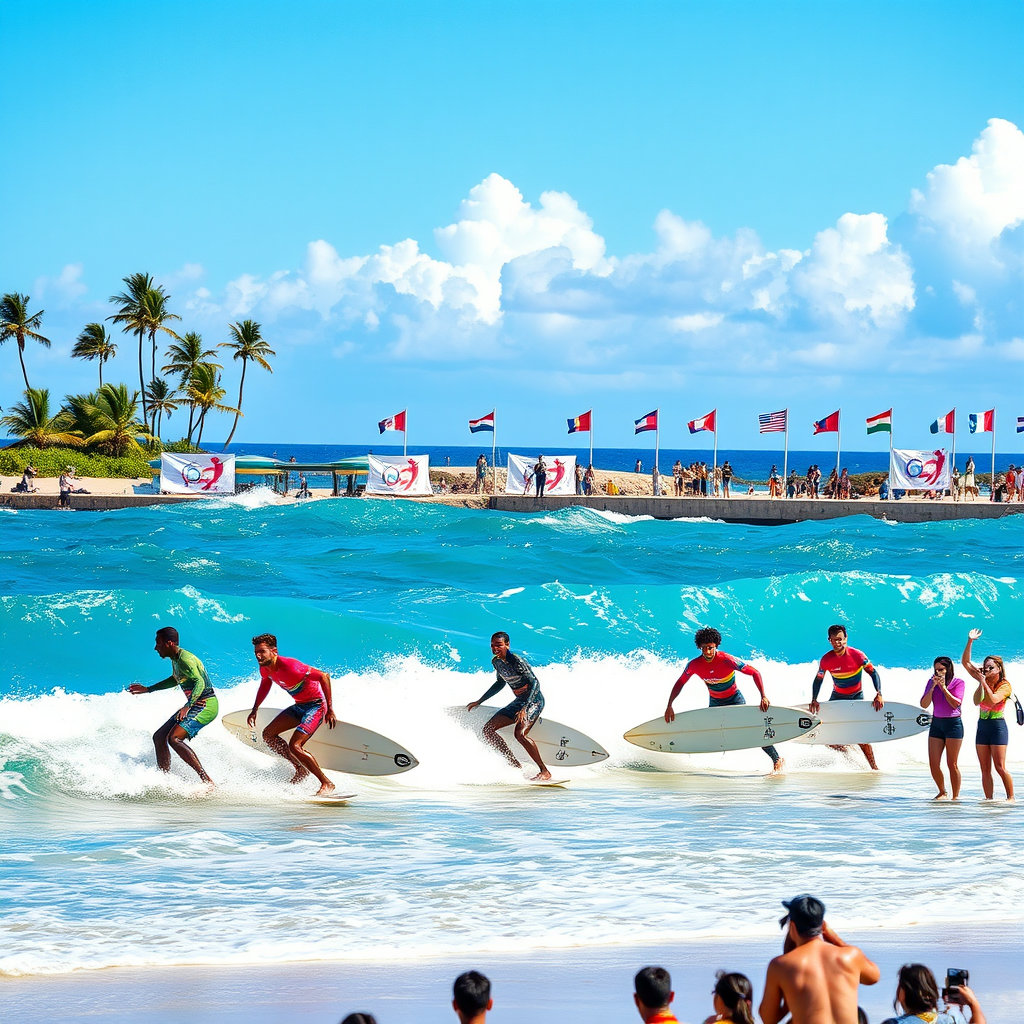 국제서핑대회 이미지