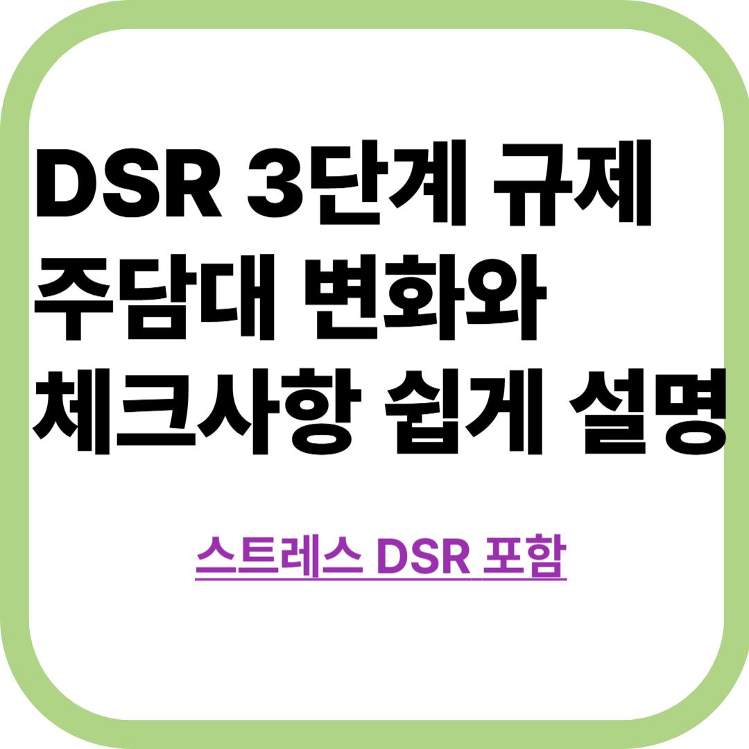 스트레스DSR
