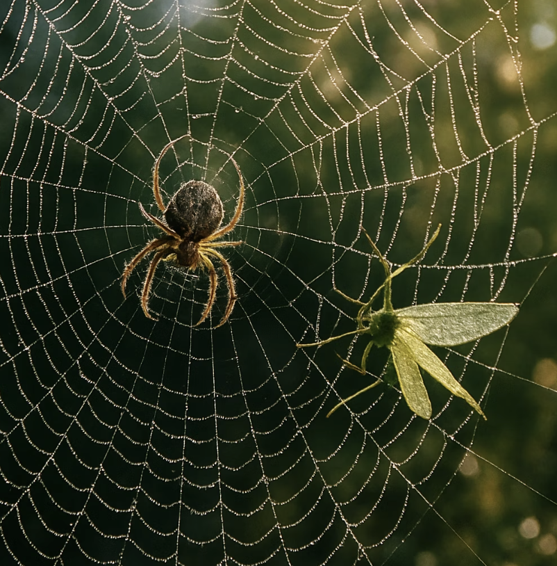 거미줄이라는 피할 수 없는 함정