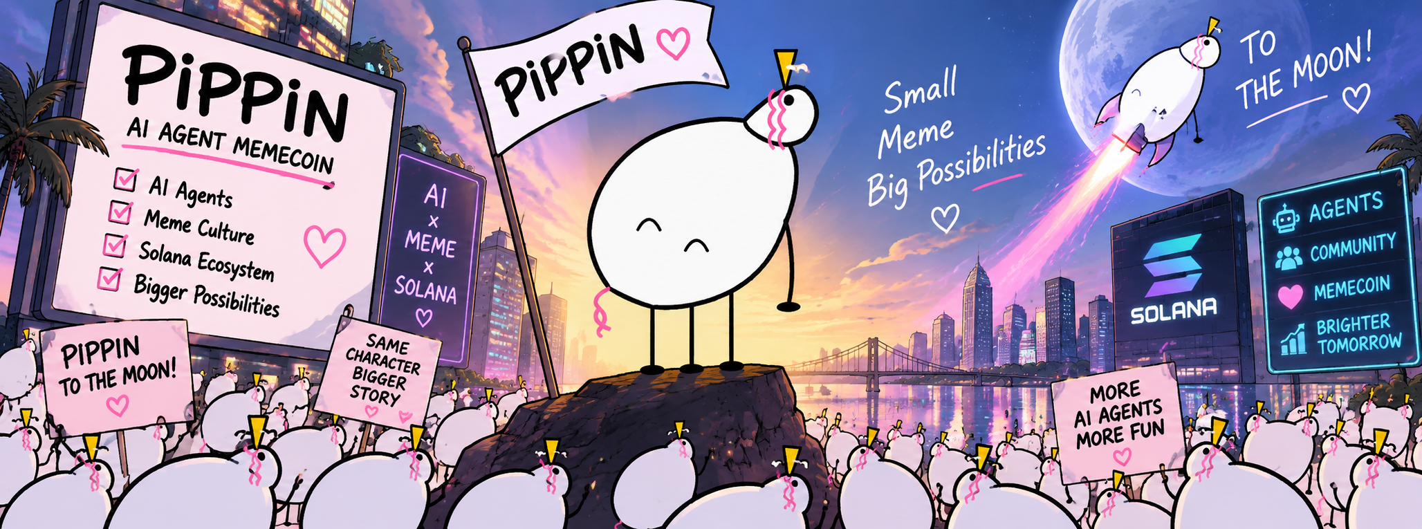 피핀(PIPPIN) 코인의 대표 캐릭터