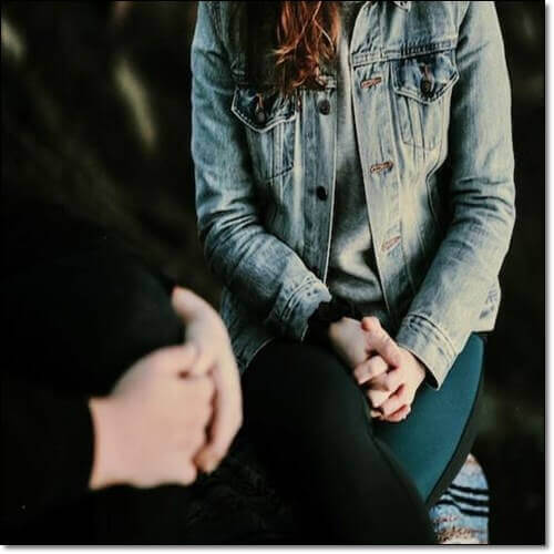 암 진단 받은 여성