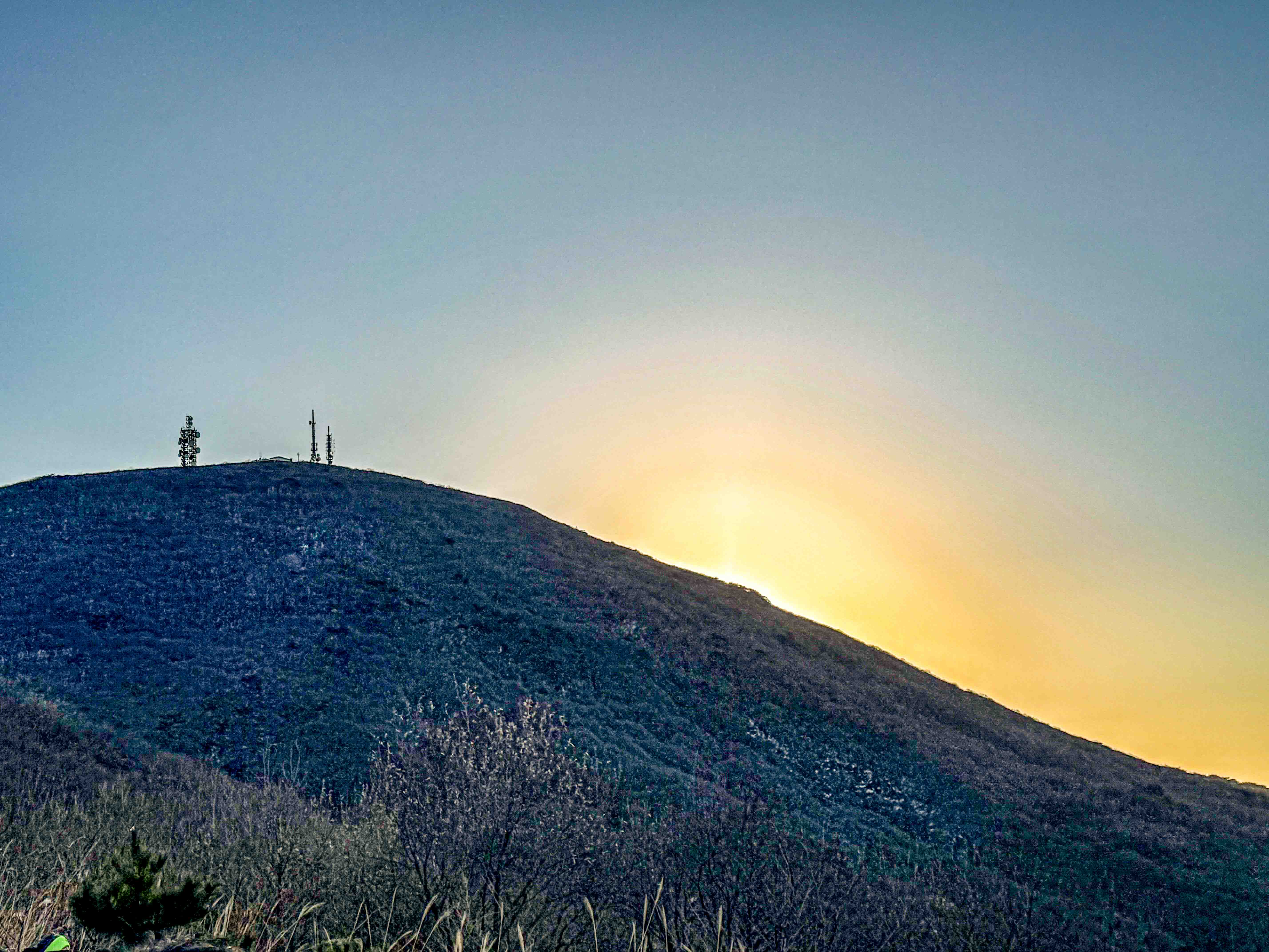 무등산 중머리재 일출