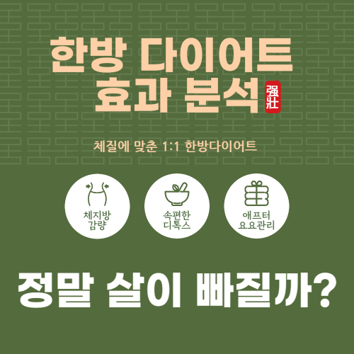 한방 다이어트 효과 분석 &ndash; 정말 살이 빠질까? 관련 사진