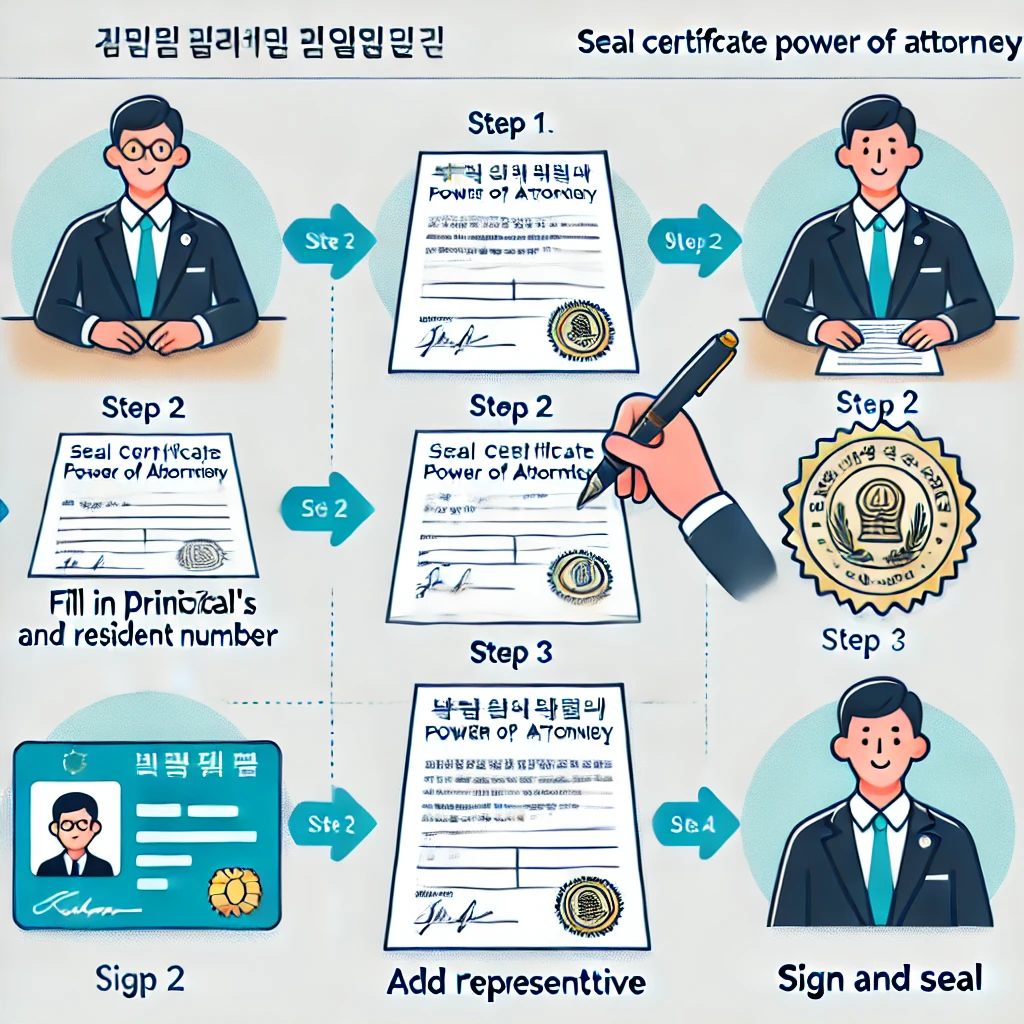 인감증명서 위임장 작성법
