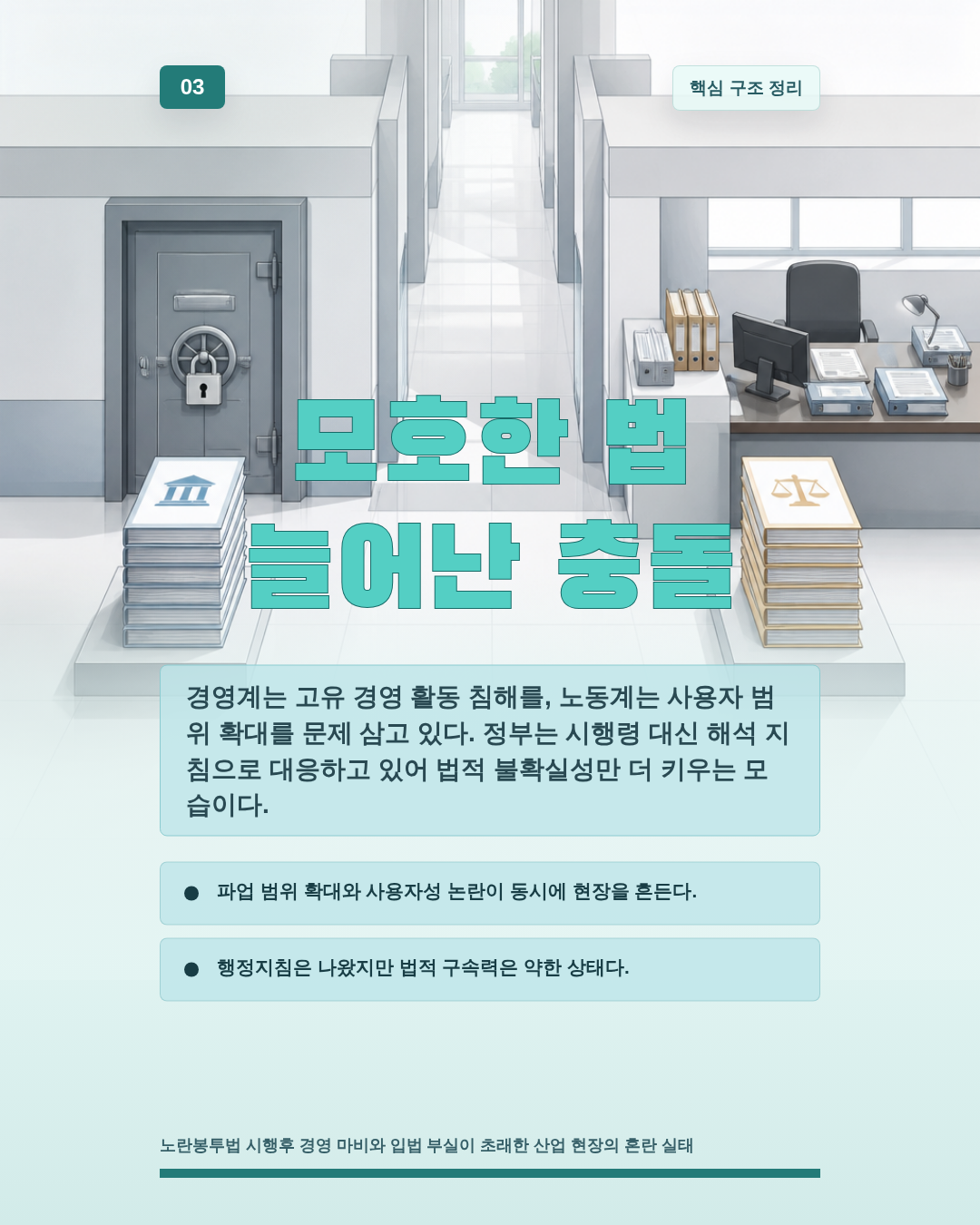 모호한 법 늘어난 충돌