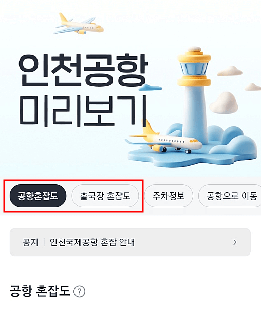 공항 혼잡도