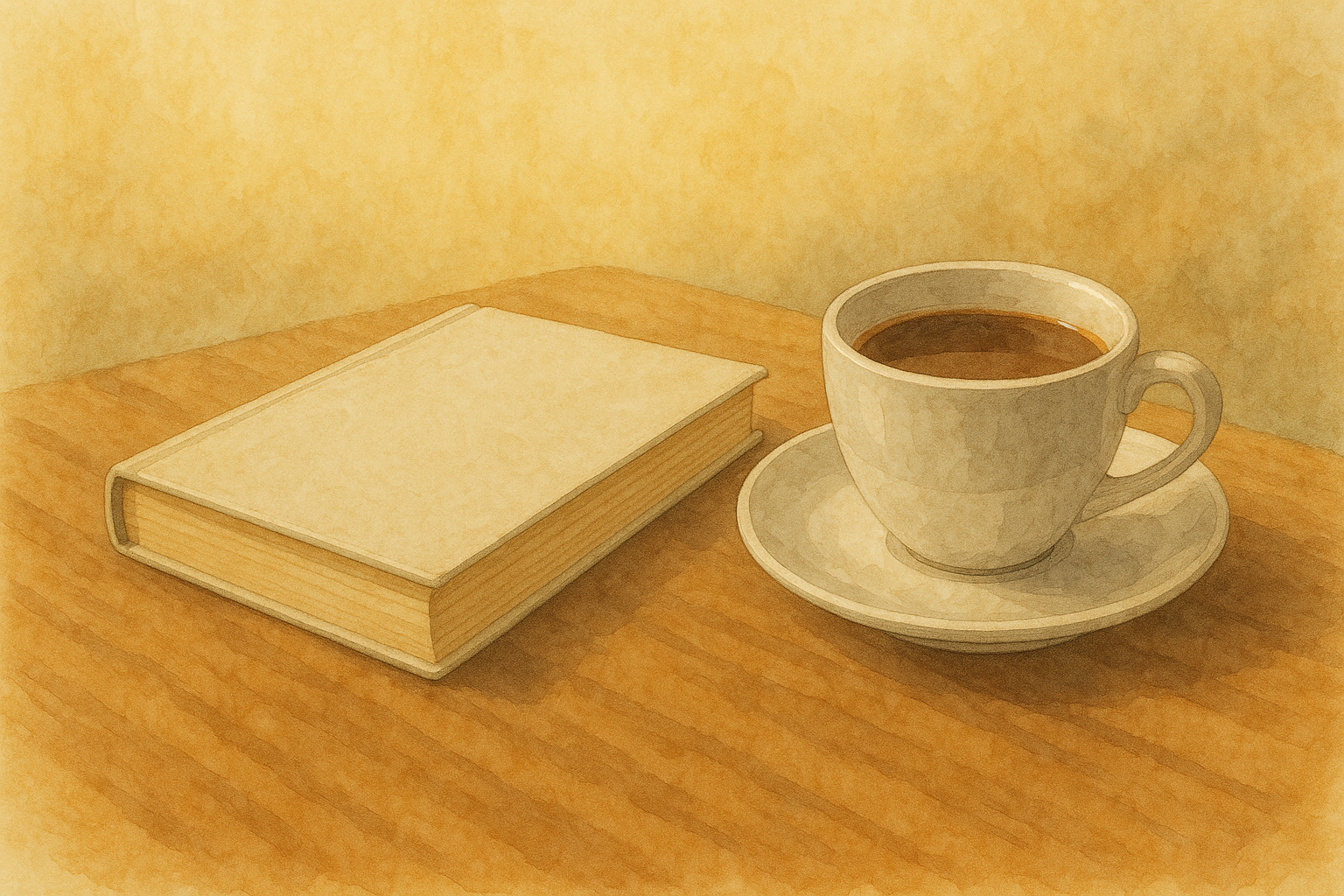 아침의 여유로운 독서 시간