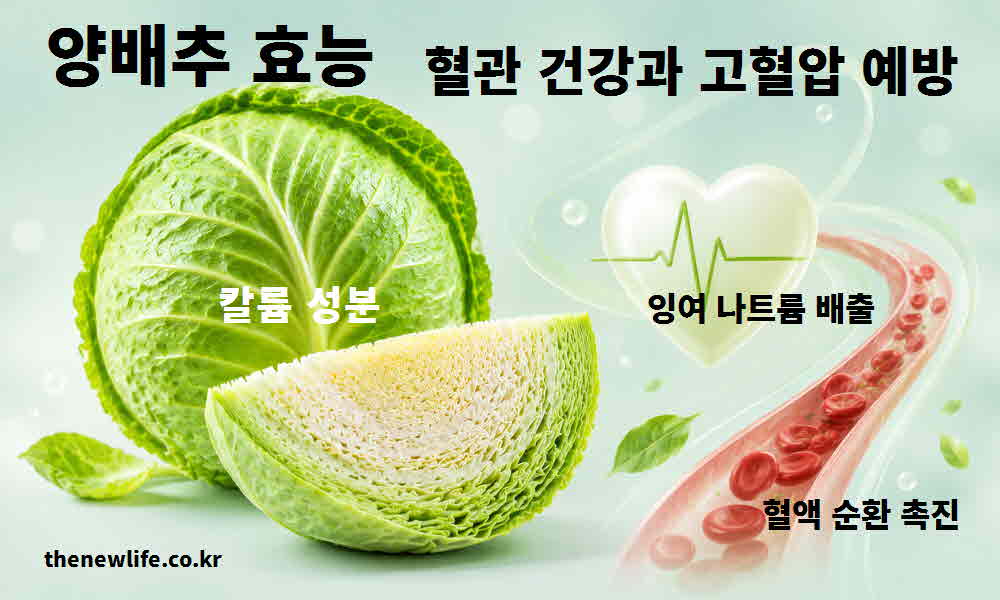 양배추 효능 혈관 건강 고혈압 예방