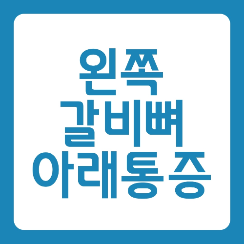 왼쪽_갈비뼈_아래_통증