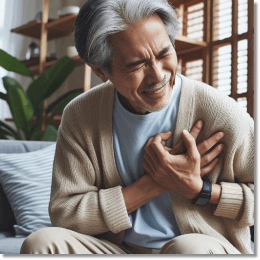 협심증 발작 증상 환자