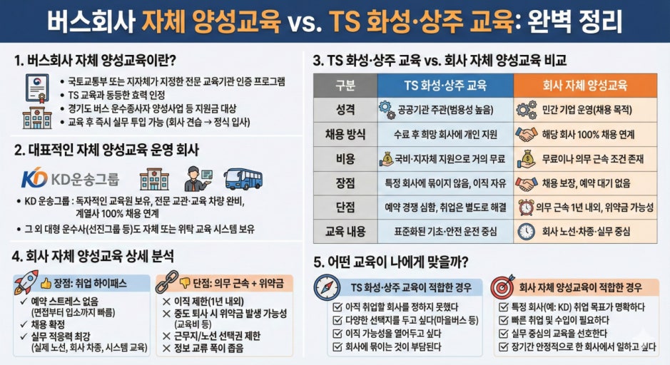2026 버스운전자 양성교육 신청 방법 총정리