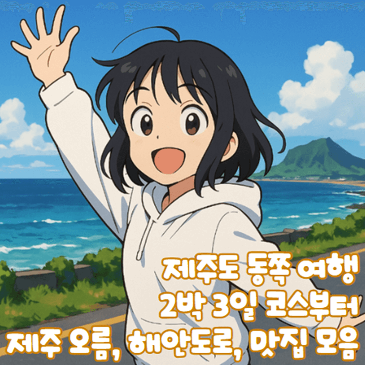 제주도_동쪽_2박_3일_여행코스_제주_오름_해안도로_맛집_한눈에_렌트_필수