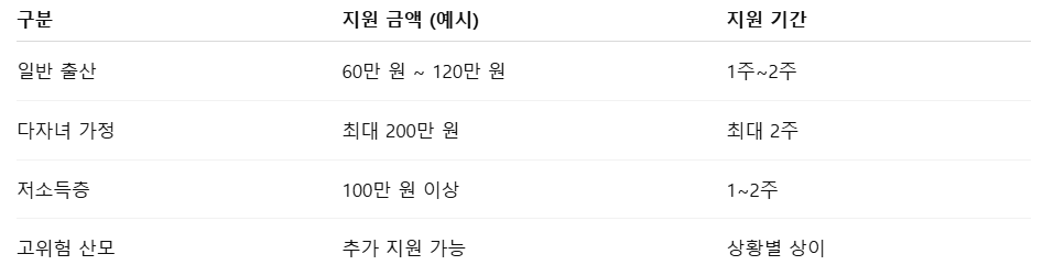 산후조리원 지원금 신청 방법