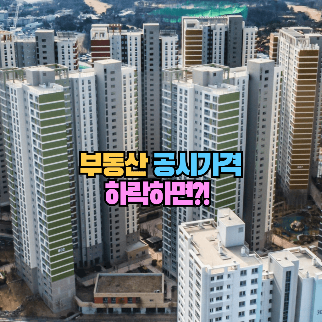 부동산 공시가격이 하락하면?!