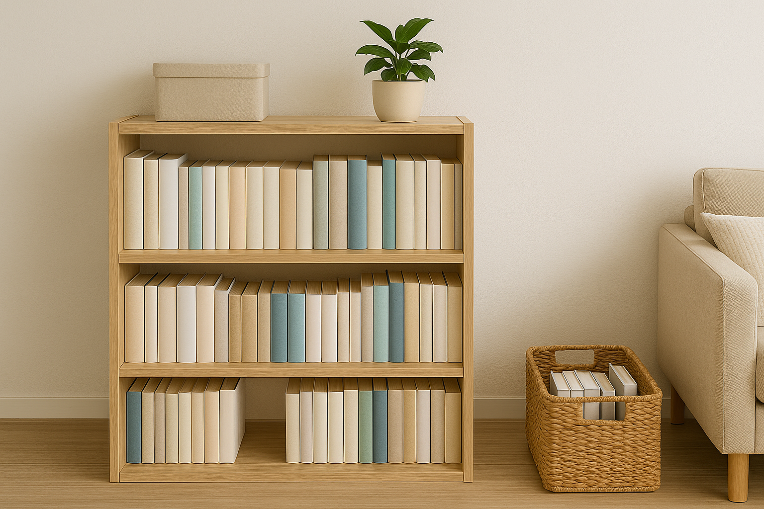 책장 정리 초보자용 분류법 예시