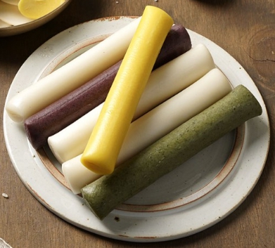 한국의 떡 종류 가래떡-삼색 가래떡