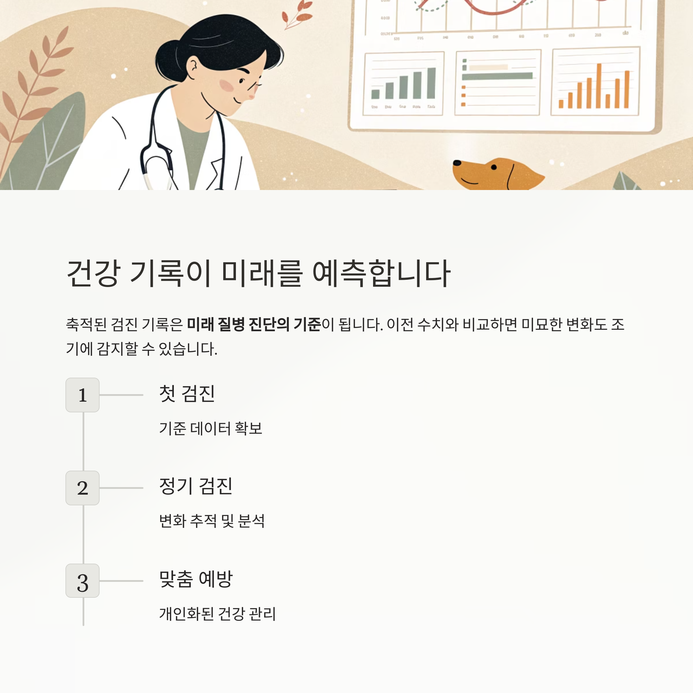 건강 기록이 미래를 예측합니다