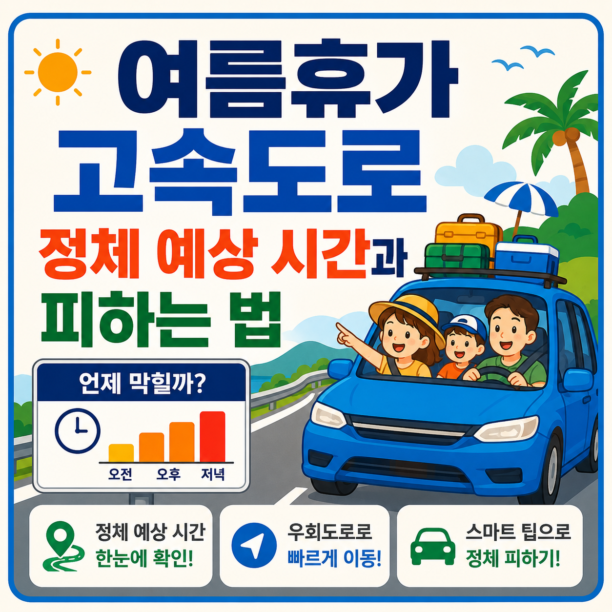 여름휴가 고속도로 정체 예상 시간