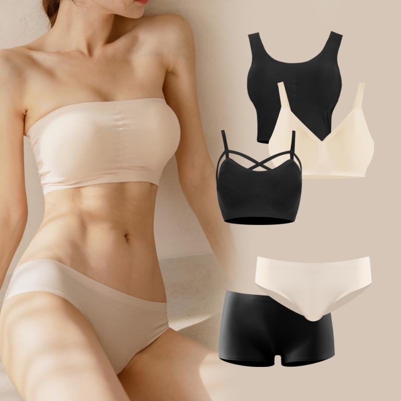 벤디스 래쉬가드 이너 브라 튜브 브라탑 팬티 세트 비키니 실리콘 볼륨 패드