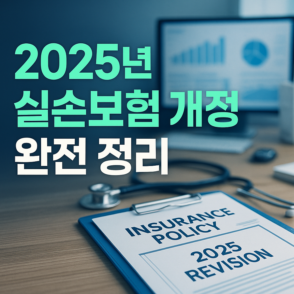 2025년 실손보험 개정 완전 정리