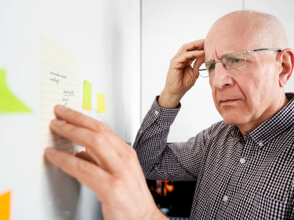 치매, 기억력이 감소한 남자