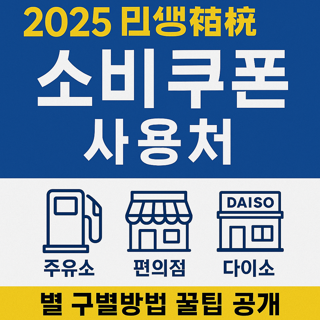 민생회복 소비쿠폰 사용처