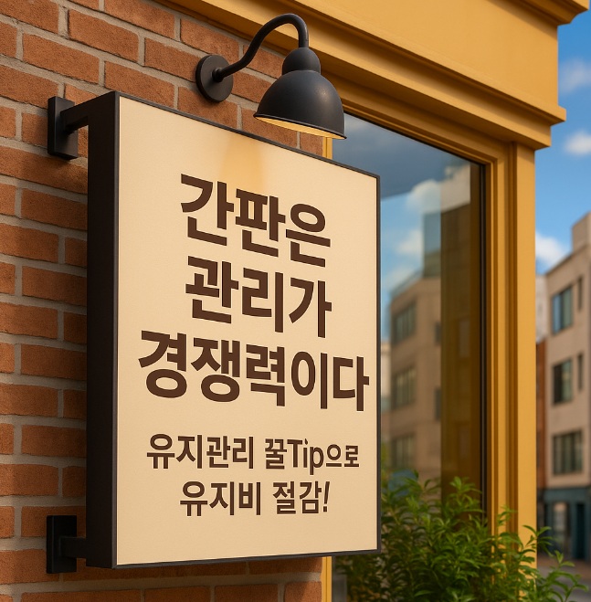 간판은 관리가 경쟁력이다