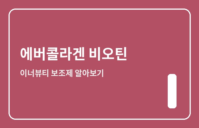 에버콜라겐 타임 비오틴