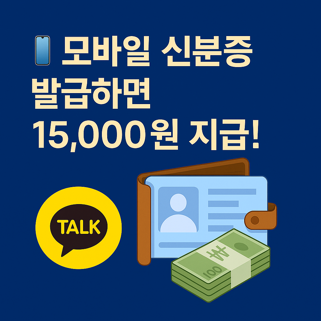 카카오톡 모바일 신분증 이벤트 바로가기