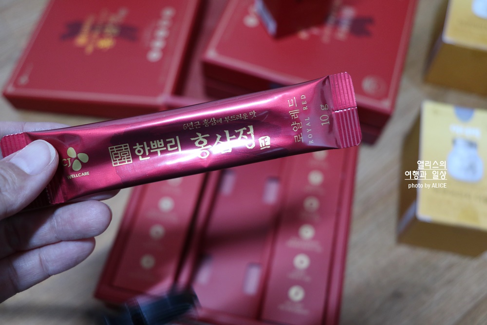 CJ웰케어 이너비 아쿠아리치 더블업, 6년근 홍삼 한뿌리 홍삼정 로얄레드 할인구매 방법
