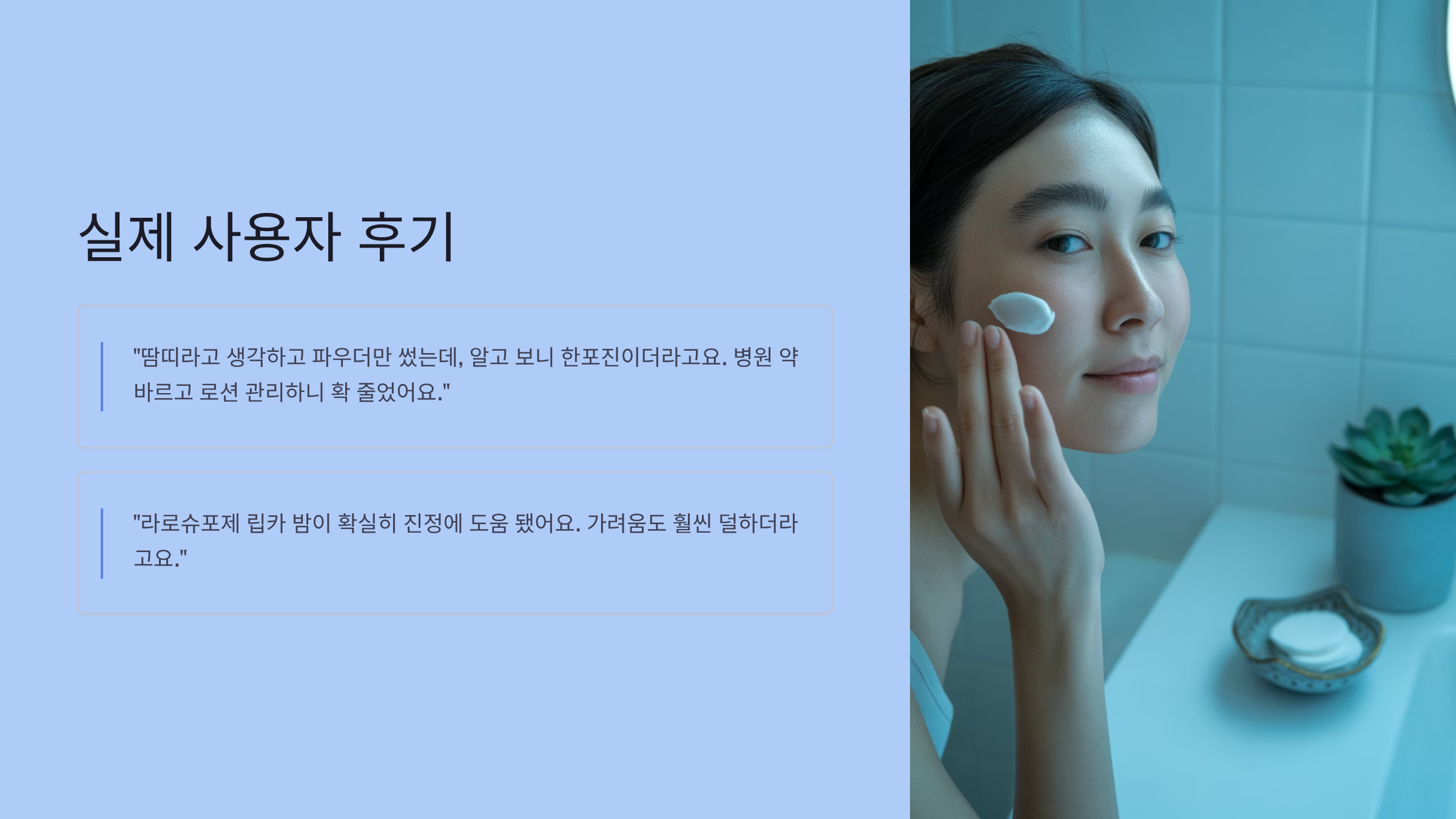 실제 사용자 후기