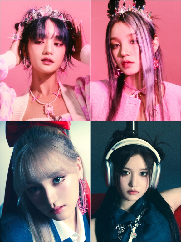 (여자)아이들 민니&#44; 우기가 아이브 리즈&#44; 이서와 걸그룹 유닛 &#39;아아즈&#39;를 결성했다. [사진=KBS]
