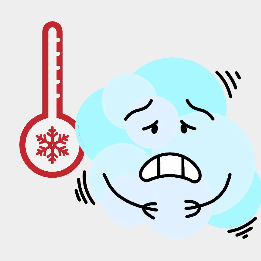 낮은 온도를 표현하는 그림