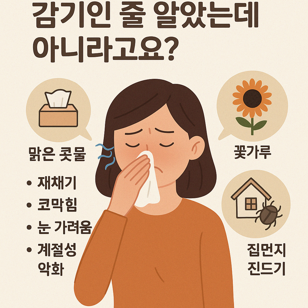 [건강]알레르기성 비염, 감기인 줄 알았는데 아니라고요?