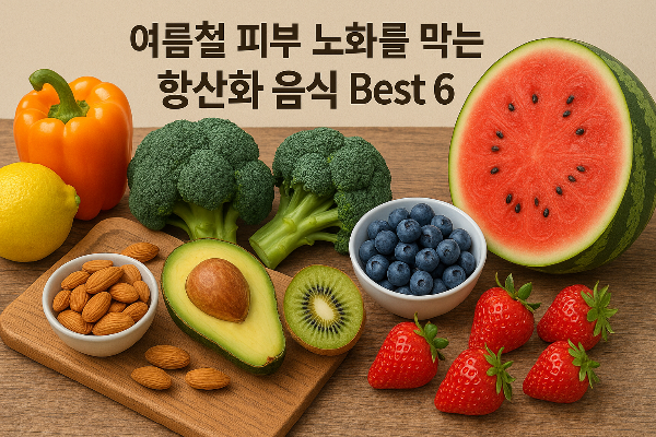 여름철 피부 노화를 막는 항산화 음식 Best 6