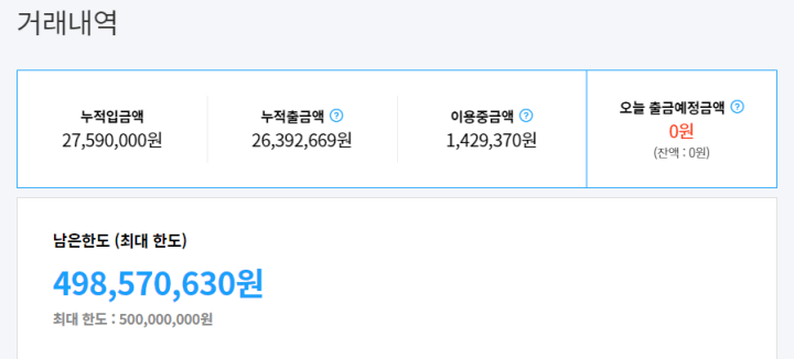 올라선정산-거래내역