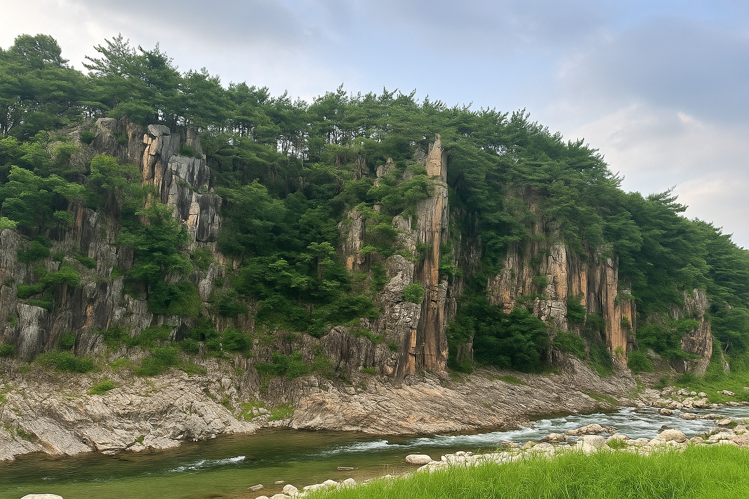 단양 사인암 계곡 사진