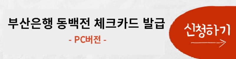 동백전 동백패스 체크카드 PC용