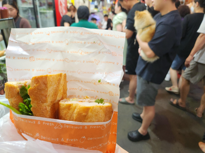 I bought a banh mi sandwich