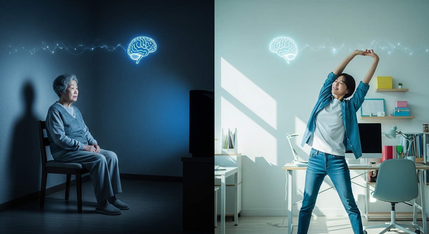 하루 10시간 앉아 있다면? 치매 위험 63% 높아지는 이유