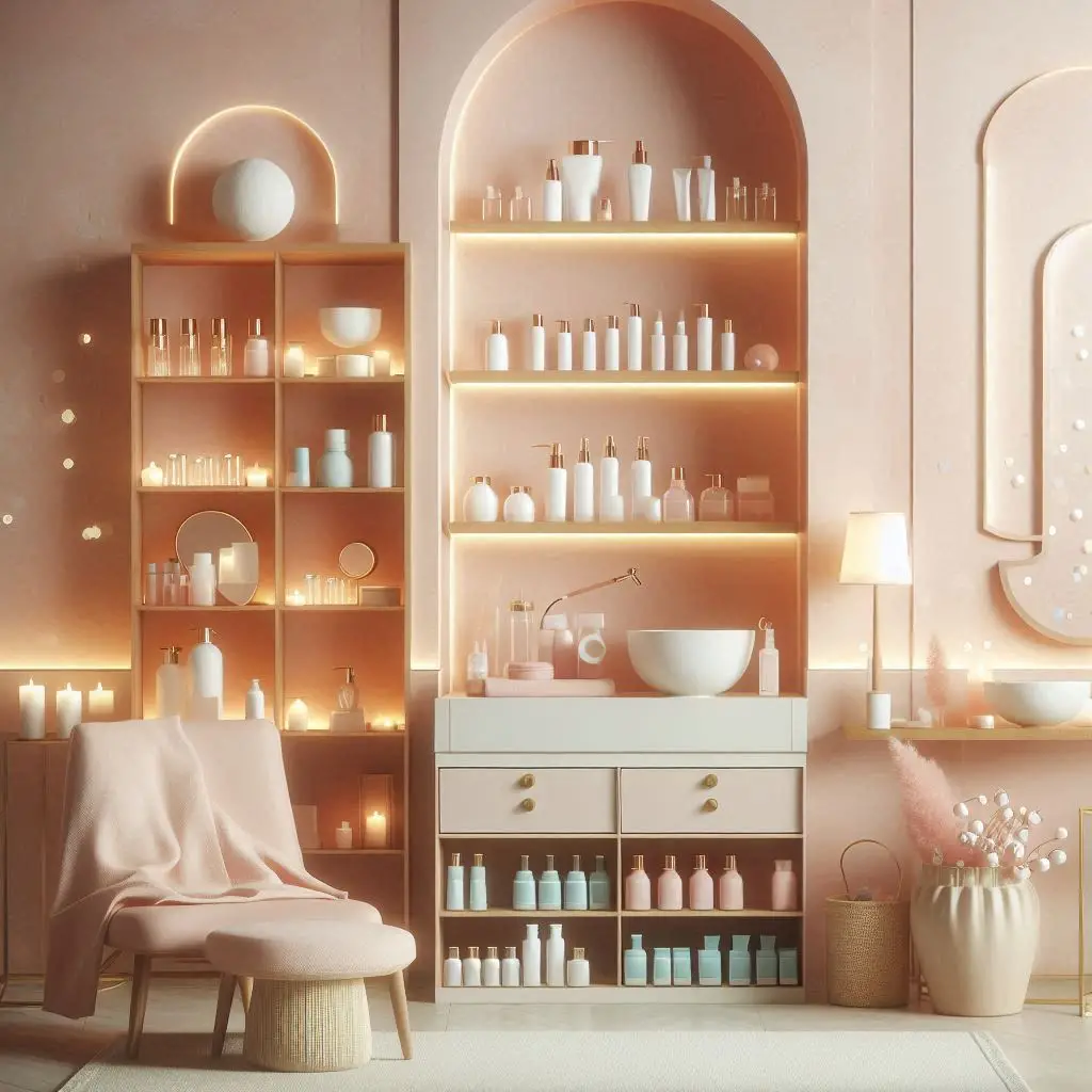 피부,체형관리 샵 배경