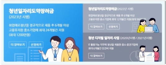 청년 일자리 도약 장려금 누리집 신청 및 작성방법