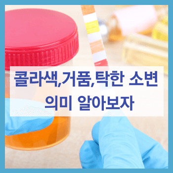 콜라색,거품,탁한소변 의미