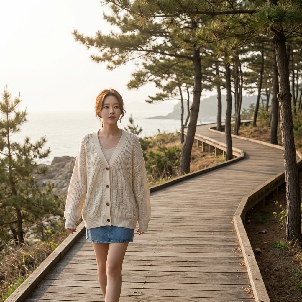 휠체어 이동 가능한 태안 기지포 천사길 무장애 산책로