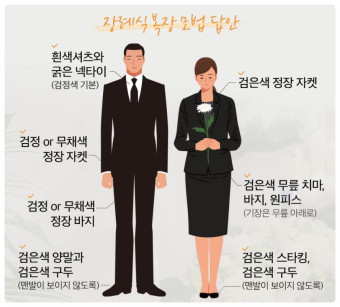 장례식장 복장 예절