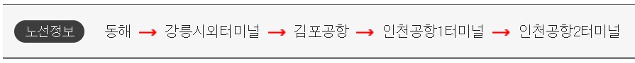 동해 인천공항 리무진 버스 시간표 요금 예약 방법
