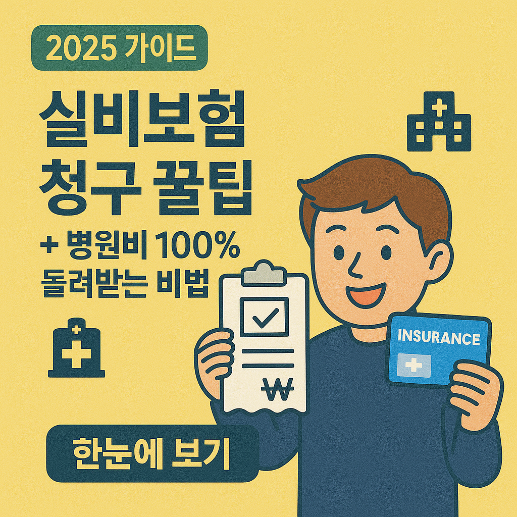 실비보험 청구 꿀팁 + 병원비 100%